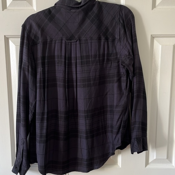 Rails M navy and black button up - Picture 4 of 4
